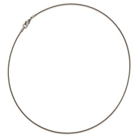 Stainless Steel Polished and Textured Necklace ,