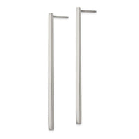 Stainless Steel Polished Bar Post Earrings ,