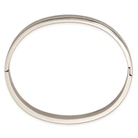 Stainless Steel Polished Be the Game Changer 6mm Hinged Bangle ,