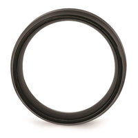 Stainless Steel Polished Black IP-plated 12.00mm Band ,