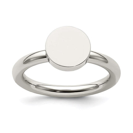 Stainless Steel Polished Circle Ring ,