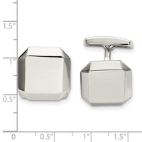 Stainless Steel Polished Cuff Links ,