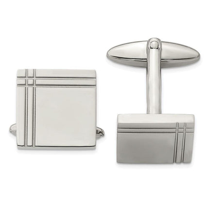 Stainless Steel Polished Cufflinks ,