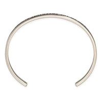 Stainless Steel Polished Enamel/Crystal ADVENTURE BEGINS 3mm Bangle ,