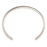 Stainless Steel Polished Enamel/Crystal ALWAYS IN MY HEART 3mm Bangle ,