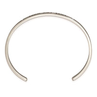 Stainless Steel Polished Enamel/Crystal LOVE YOU MORE 3mm Cuff Bangle ,