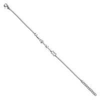 Stainless Steel Polished FAITH w/1in ext 6.5in Bracelet ,