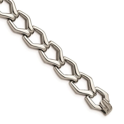 Stainless Steel Polished Fancy Link 8.5 Bracelet ,
