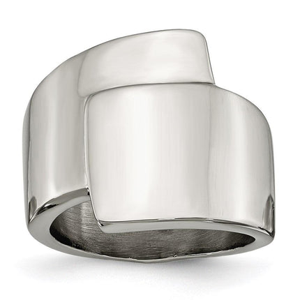 Stainless Steel Polished Fancy Ring ,