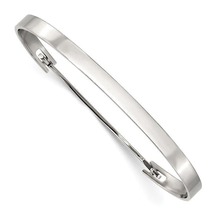 Stainless Steel Polished Flexible 4.75mm Bangle ,