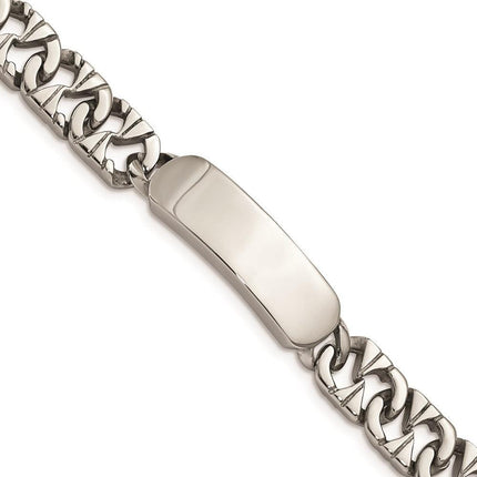 Stainless Steel Polished ID Bracelet ,