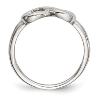 Stainless Steel Polished Infinity Symbol Ring ,