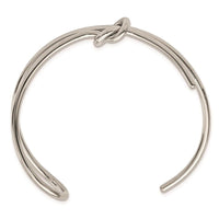 Stainless Steel Polished Knot Cuff Bangle ,