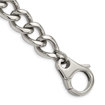Stainless Steel Polished Large Link 8.5in Bracelet ,