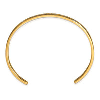 Stainless Steel Polished Rose IP Enamel/Crystal YOU ARE PERFECT Bangle ,