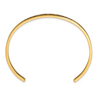 Stainless Steel Polished Rose IP w/Enamel/Crystal IN MY HEART Bangle ,