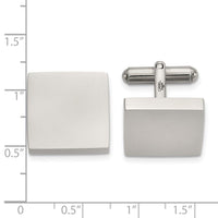 Stainless Steel Polished Square Cuff Links ,
