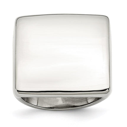 Stainless Steel Polished Square Ring ,