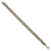 Stainless Steel Polished Yellow IP-plated 8.25in Bracelet ,