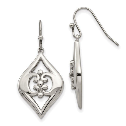 Stainless Steel Shepherd Hook Dangle Earrings ,