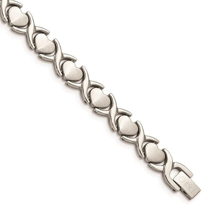 Stainless Steel Stampato 7.5in Bracelet ,