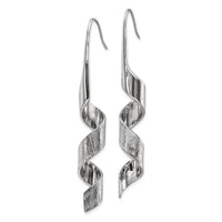 Stainless Steel Swirl Dangle Earrings ,