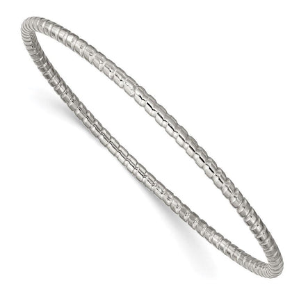 Stainless Steel Textured Bangle ,