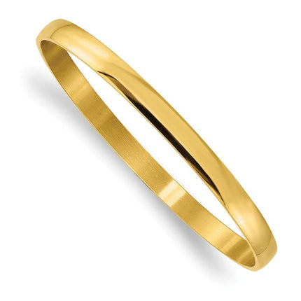 Stainless Steel Yellow IP Plated Bangle ,