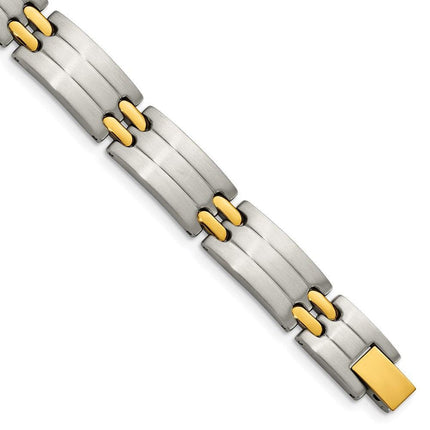 Stainless Steel Yellow IP-plated Bracelet ,