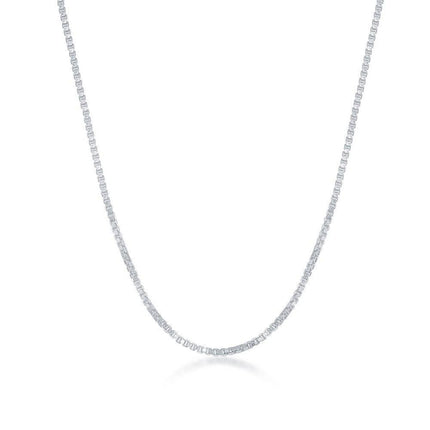 Sterling Silver 1.0mm Box Chain, 18" ,
