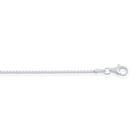 Sterling Silver 1.2mm Box Chain, 30" ,