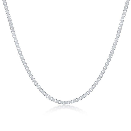 Sterling Silver 1.8mm Box Chain, 30" ,