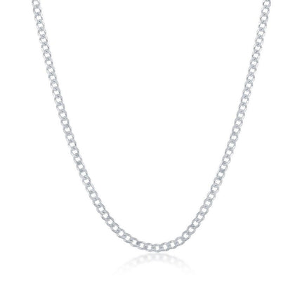 Sterling Silver 2mm Cuban Chain, 20" ,