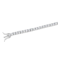 Sterling Silver 3mm Prong Set Tennis Bracelet, 7.25" ,