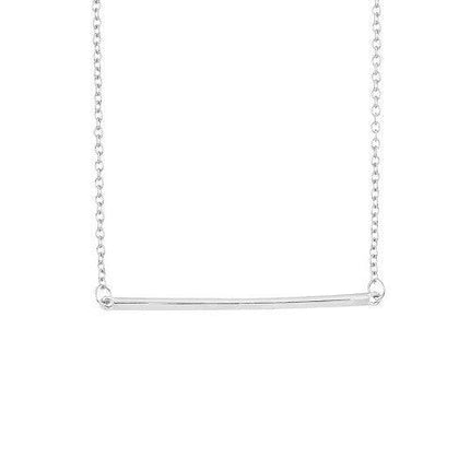 Sterling Silver Bar Necklace, 16" ,