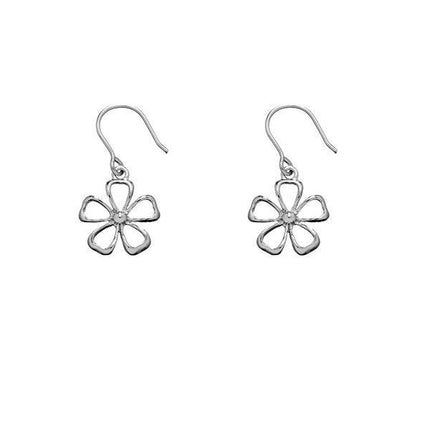 Sterling Silver Daisy Earrings ,