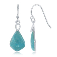 Sterling Silver Diamond Shaped Earrings ,