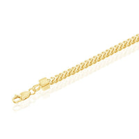 Sterling Silver Gold Plated 3mm Franco Chain, 22" ,