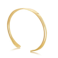 Sterling Silver Gold Plated High Polished Engravable Bangle ,