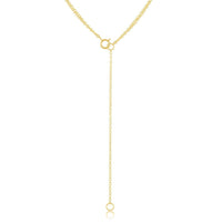 Sterling Silver GP Double Strand with Open Circle Choker ,