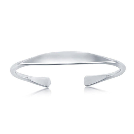 Sterling Silver High Polished Engravable Bangle ,