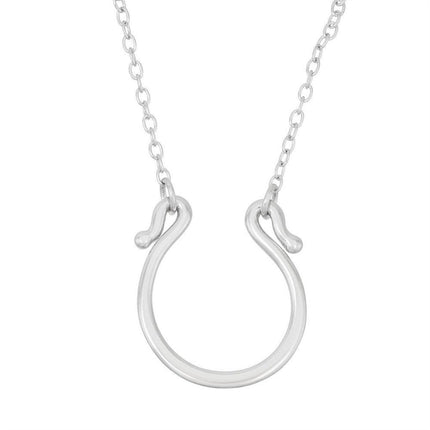 Sterling Silver Horseshoe Necklace ,