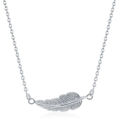 Sterling Silver Leaf Design Necklace ,