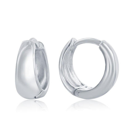 Sterling Silver Mini Huggie Earrings ,