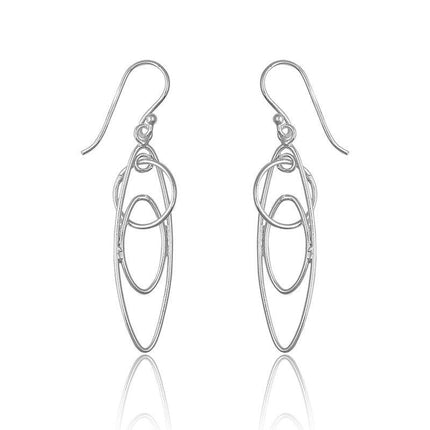 Sterling Silver Multi-Shaped Earrings ,