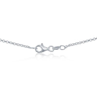 Sterling Silver Rhodium Plated 1.5mm Rolo Chain, 20 ,