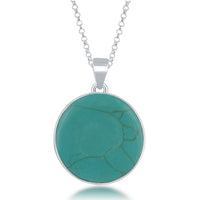 Sterling Silver Round Tree of Life Pendant Chain ,