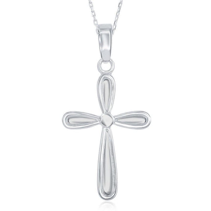 Sterling Silver Small Cross Dangling Pendant ,