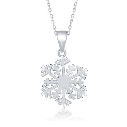 Sterling Silver Snowflake Pendant ,