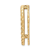 Sterling Silver Stackable Expressions Gold-tone Med Polished Chain Slide ,